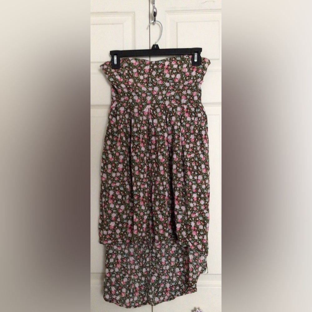 Floral Strapless Dress